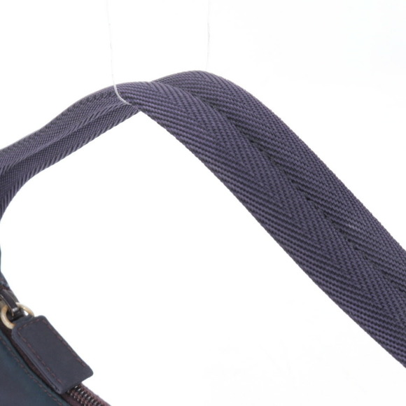 Prada Tessuto Nylon Triangle Accessory Pouch Tote Shoulder Navy Blue - Picture 4 of 14